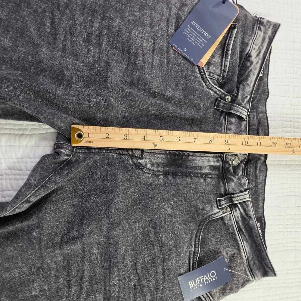 Buffalo David Bitton BM22757 Ash Slim Dark Acid Wash Stretch Denim Jeans 34x30